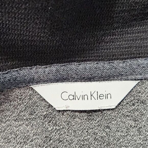 Calvin Klein Long sleeve Sweater For Men Size XL Gray Size Small Zipper On Front - Picture 7 of 9